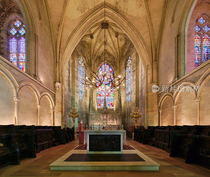 法国圣爱美浓教堂collégiale, eglise collégiale的祭坛